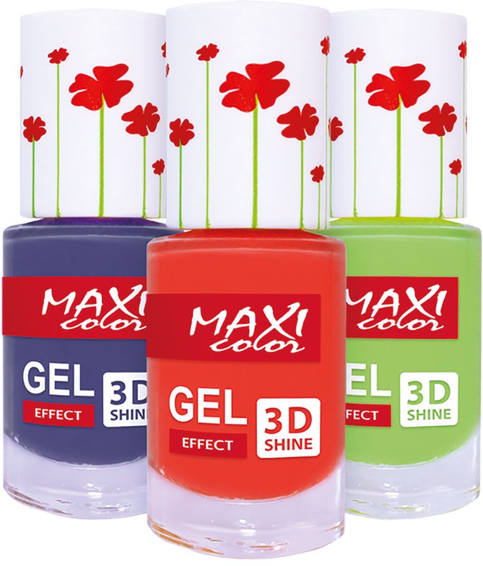Maxi color - гелевые ногти (Maxi color Gel effect Hot summer)