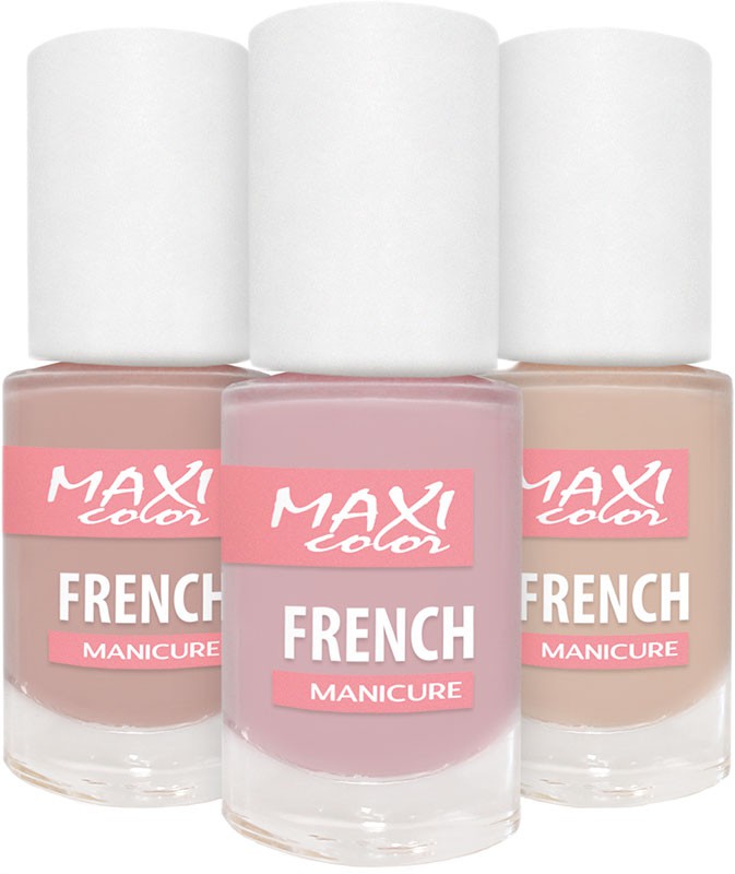 Maxi color - лак френч (Maxi Color French manicure)
